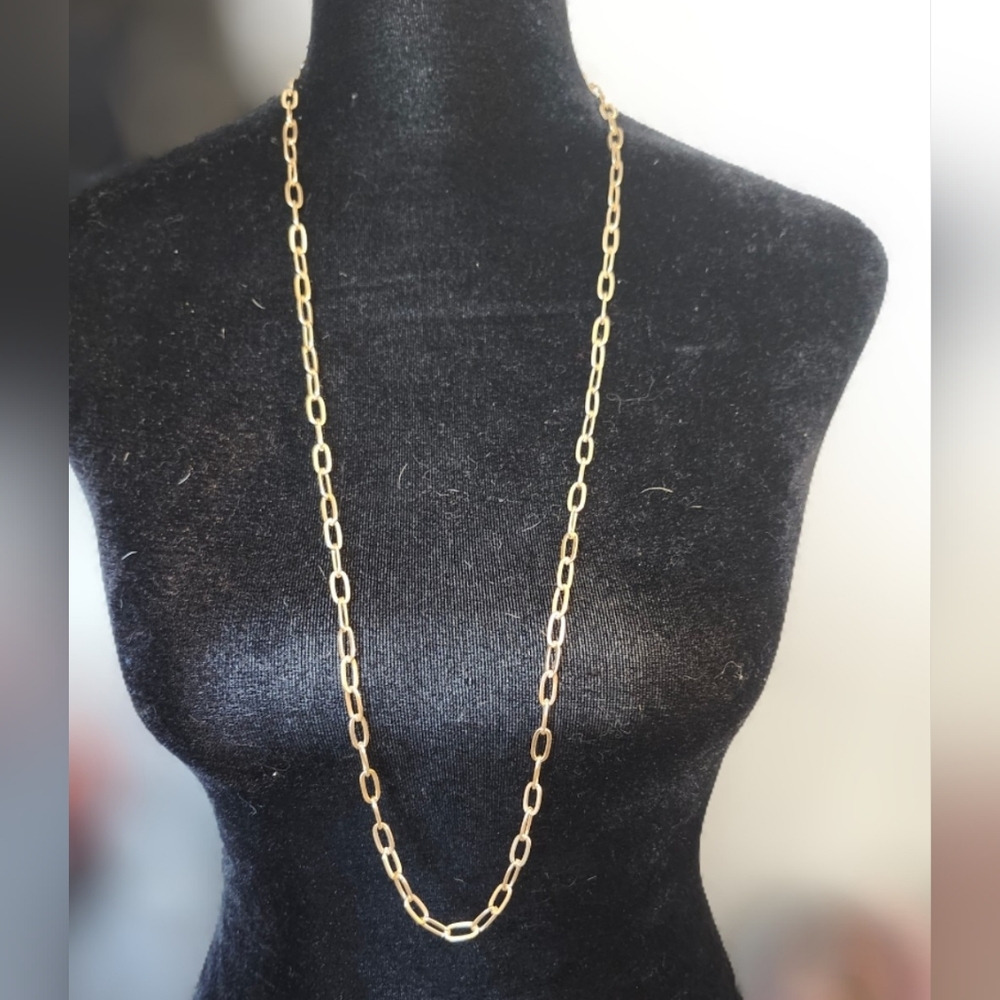 Elegant Gold Link Chain Necklace